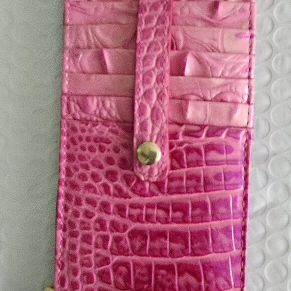 Brahmin Credit Card Wallet - Hibiscus Ombre All Over -BNWT - Picture 2 of 2